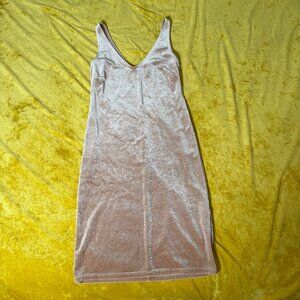 Forever 21 Womens Cocktail Dress Size Large V Neck Velvet Bodycon